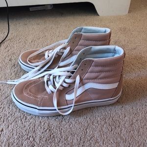 Nude blush colored sk8 hi vans